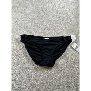 Hot Water Women's Swim Bottoms Black Small Strappy Sides Nylon